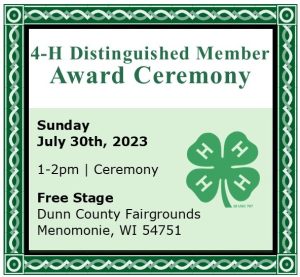 4-H Distinguished Member Award Ceremony